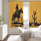 Desert Cowboy Window Curtain 52"x63" Made in America - Qu!rk Boutique