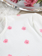In Bloom Ribbed Lounge Set - Qu!rk Boutique