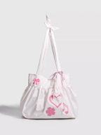 Polka Dot Heart Shoulder Bag - Qu!rk Boutique
