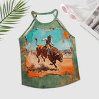 Baha Ranch Eight Second Bull Ride Rodeo Tank Top - Qu!rk Boutique