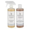 Mama Suds all-purpose cleaner and concentrate bottles, eco-friendly cleaning products