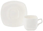 White 3 Oz | 90 Ml Coffee Cup & Saucer - Qu!rk Boutique