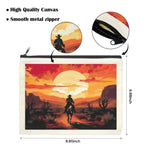Baha Ranch Western Cowboy Sunset Cosmetic Bag Pack of 5 Made in America - Qu!rk Boutique