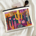 Printed Cactus Cosmetic Bag Pack of 5 Made in America - Qu!rk Boutique