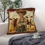 Vintage Cowboy Pillow Case Made in America - Qu!rk Boutique