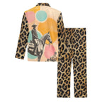 Baha Ranch Retro Pop Western Leopard Cowboy Pajamas - Qu!rk Boutique