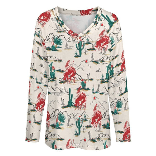 Baha Ranch Desert Rodeo Long Sleeve Top - Qu!rk Boutique