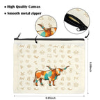 Baha Ranch Brand Longhorn Pack of 5 bags Cosmetic Bag Made in America - Qu!rk Boutique