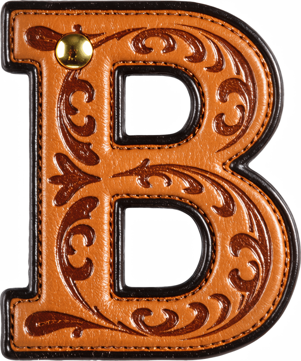 Monogrammed Initial Western Leather Look Saddle Longhorn Cowboy Cowgirl Kitchen Dish Towels Made in America - Qu!rk Boutique
