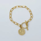 🧡 Celestial Link Chain Bracelet – Zodiac Edition - Qu!rk Boutique