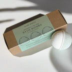 Natural Bath Bomb Set - Peppermint + Tea Tree (Set of 3) - Qu!rk Boutique