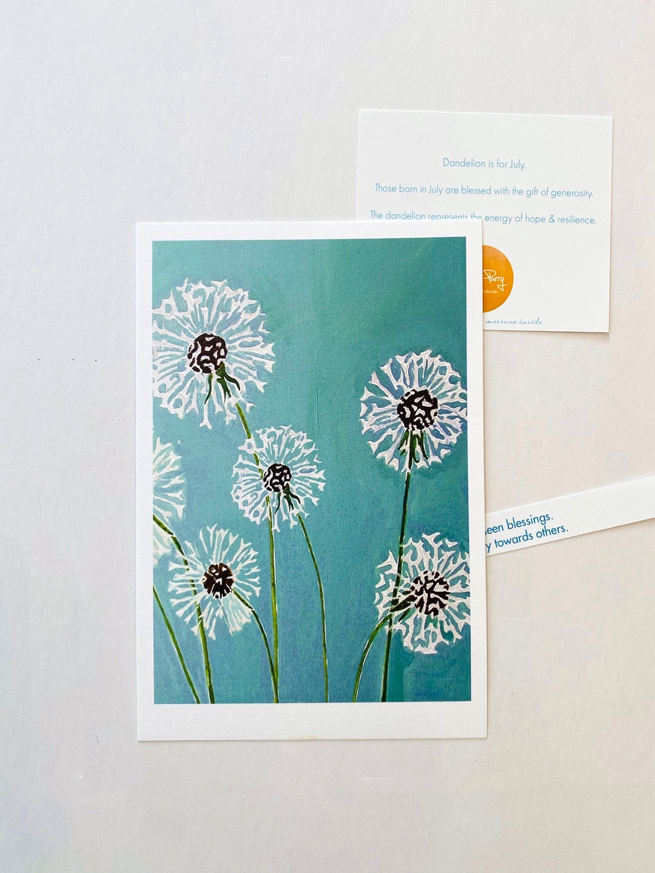 July:  Dandelions