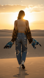 Bleached Shibori All-Season Soft Touch Shawl - Qu!rk Boutique