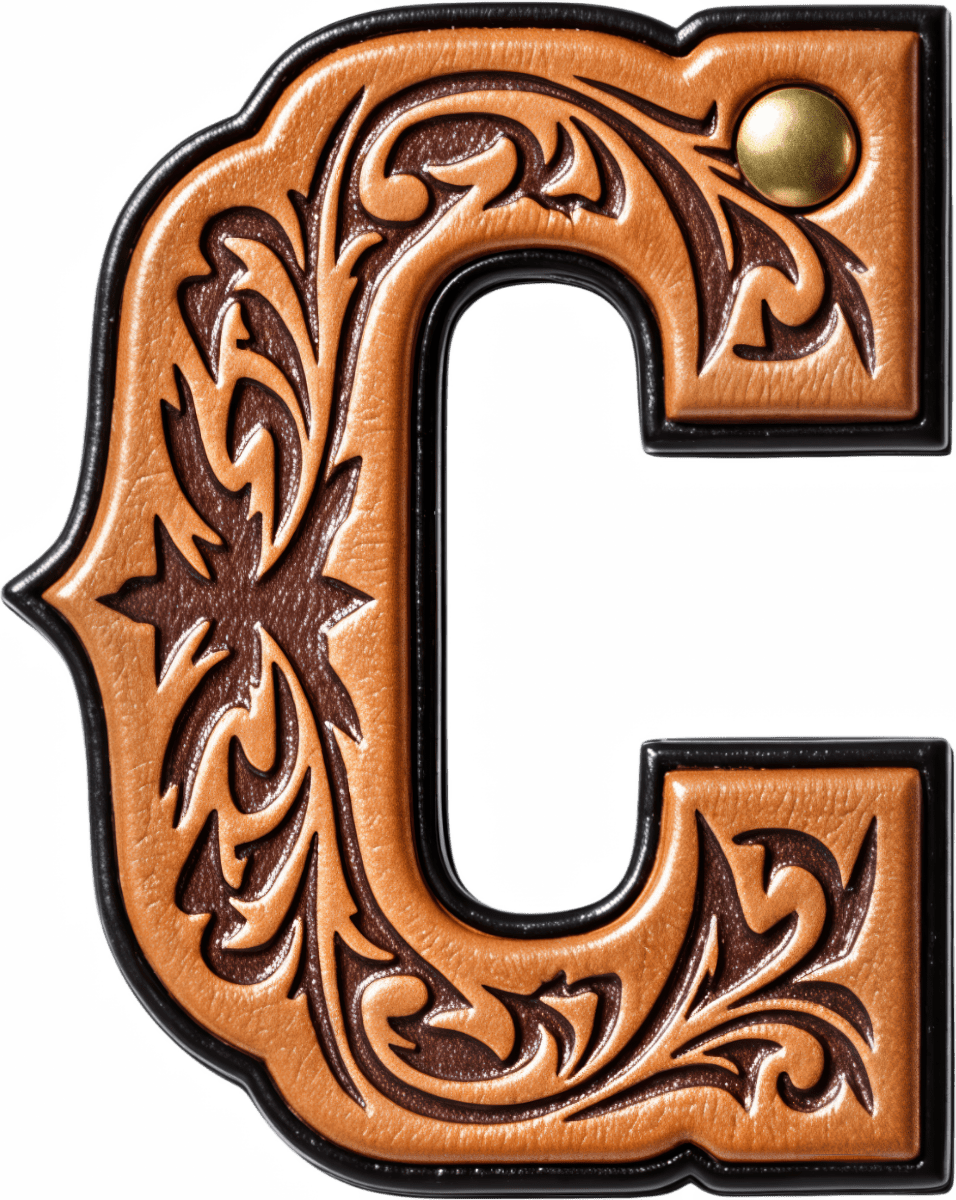 Monogrammed Initial Western Leather Look Saddle Longhorn Cowboy Cowgirl Kitchen Dish Towels Made in America - Qu!rk Boutique
