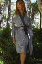 The Goddess Robe in Sky View Blue - Qu!rk Boutique
