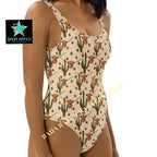 Yeehaw Longhorn Ranch Cactus One-Piece Swimsuit - Qu!rk Boutique