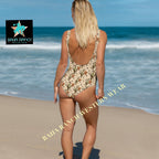 Yeehaw Longhorn Ranch Cactus One-Piece Swimsuit - Qu!rk Boutique