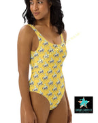 Yeehaw Vintage Bronc Buster One-Piece Swimsuit - Qu!rk Boutique
