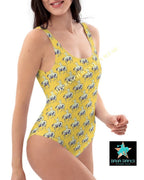 Yeehaw Vintage Bronc Buster One-Piece Swimsuit - Qu!rk Boutique