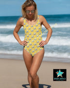 Yeehaw Vintage Bronc Buster One-Piece Swimsuit - Qu!rk Boutique