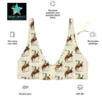 Baha Ranch Yeehaw Vintage Rodeo Cowboy Bikini Top - Qu!rk Boutique