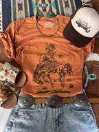 Cowgirl Rider Graphic Tee - Qu!rk Boutique