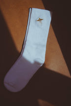 🌕 Cosmic Connections Embroidered Socks - Qu!rk Boutique