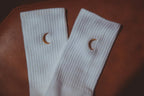 🌕 Moon Landing Embroidered Socks - Qu!rk Boutique