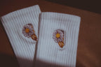 🌕 Flower Power Embroidered Socks - Qu!rk Boutique