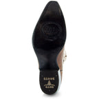 Tan Rose Inlayed Women's Cowgirl Boots (M50032) - Qu!rk Boutique