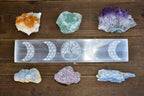Moon Phase with Tree of Life Engraved Selenite Bar - Qu!rk Boutique