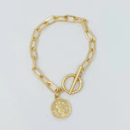 🧡 Celestial Link Chain Bracelet – Zodiac Edition - Qu!rk Boutique