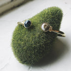 Earth and Moon Cuff Bracelet with Natural Stones - Qu!rk Boutique