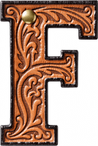 Monogrammed Initial Western Leather Look Saddle Longhorn Cowboy Cowgirl Kitchen Dish Towels Made in America - Qu!rk Boutique