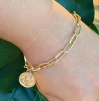 🧡 Celestial Link Chain Bracelet – Zodiac Edition - Qu!rk Boutique