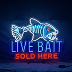 Fangtooth Live Bait Sold Here Neon Signs Light - Qu!rk Boutique