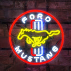 Ford Mustang Racing Car Auto Neon Signs Light - Qu!rk Boutique