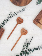Monogrammed Gift Box With Wood board, Wood Spoon, Tea And Cookies - Qu!rk Boutique