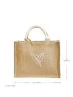 Reusable Jute Gift Bag with Cotton Handles - Qu!rk Boutique