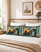 Baha Ranch Turquoise Dreams Pillow Case Made in America - Qu!rk Boutique