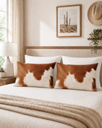 Baha Ranch Cowhide Print Pillowcase Made in America - Qu!rk Boutique
