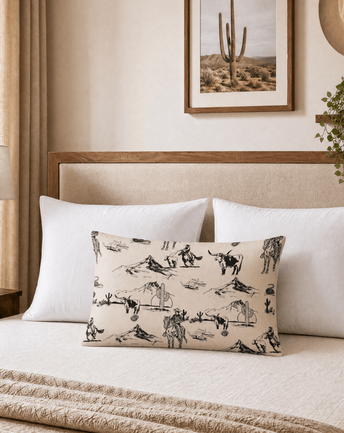 Baha Ranch Ranch Life Beige Pillowcase Made in America - Qu!rk Boutique