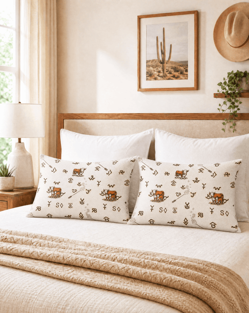 Baha Ranch Hereford Brands Pillowcase Made in America - Qu!rk Boutique