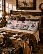 Baha Ranch Painted Cowgirl Western Body Pillow Cover Made in America - Qu!rk Boutique