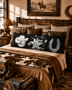 Baha Ranch Yeehaw Rhinestone Cowgirl Body Pillow Cover Made in America - Qu!rk Boutique