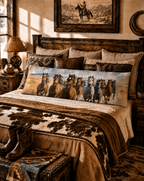 Baha Ranch Running Horses Western Body Pillow Cover Made in America - Qu!rk Boutique