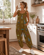 Baha Ranch The Last Roundup Western Rodeo Overalls Jumpsuit Brown - Qu!rk Boutique