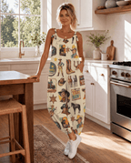 Baha Ranch Vintage Cowboy Overalls Jumpsuit - Qu!rk Boutique