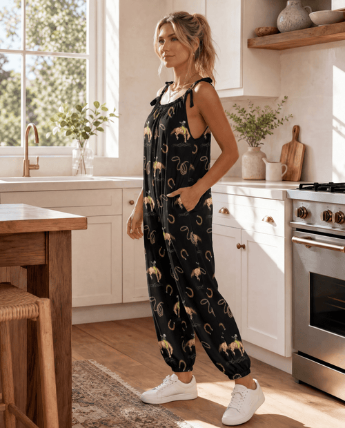 Baha Ranch Rodeo Cowboy Overalls Jumpsuit - Qu!rk Boutique