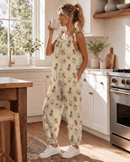 Baha Ranch Floral Horse Western Country Girl Overalls Jumpsuit - Qu!rk Boutique